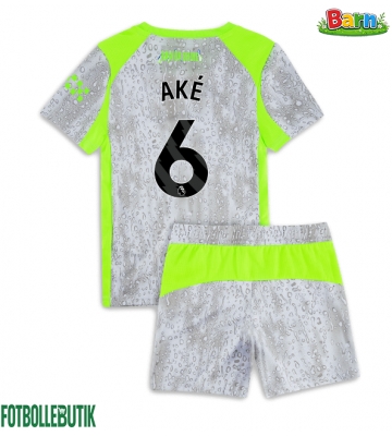 Manchester City Nathan Ake #6 Tredjeställ Barn 2025-26 Kortärmad (+ Korta byxor)